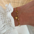 Pulsera "Shell" de acero blanco-Pulsera-Instants Plaisirs | Joyas-Placeres instantáneos | Joyas