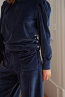 Celine Sweatshirt - Navy Velvet