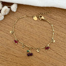 Bracelet "Cerise" bordeaux acier-Bracelet-Instants Plaisirs | Bijoux-Instants Plaisirs | Bijoux