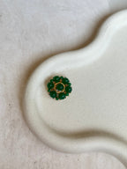 Broche de esfinge verde vintage