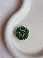 Broche de esfinge verde vintage