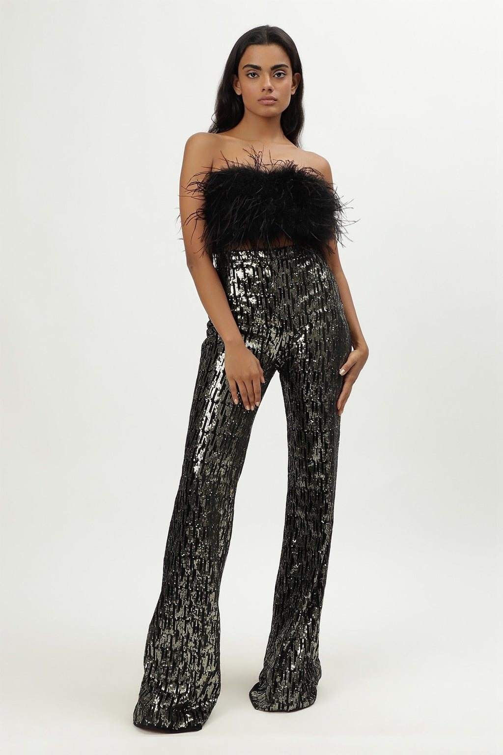 Pantalón Nadia - Lentejuelas Doradas