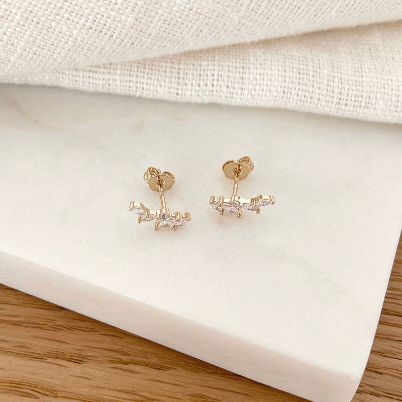 Gold-plated “Ivy” earrings-Instants-Plaisirs-Instants Plaisirs earrings | Jewelry