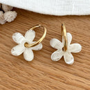 Créoles "Maria" écru acier-Boucles d'oreilles-instants-plaisirs-Instants Plaisirs | Bijoux