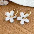 Pendientes aro “Maria” acero blanco-Instants-Plaisirs-Pendientes-Instants Plaisirs | Joyas