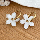 Créoles "Maria" blanc acier-Boucles d'oreilles-instants-plaisirs-Instants Plaisirs | Bijoux