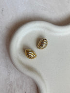 Boucles D’Oreilles Vintage Escargots Dorés