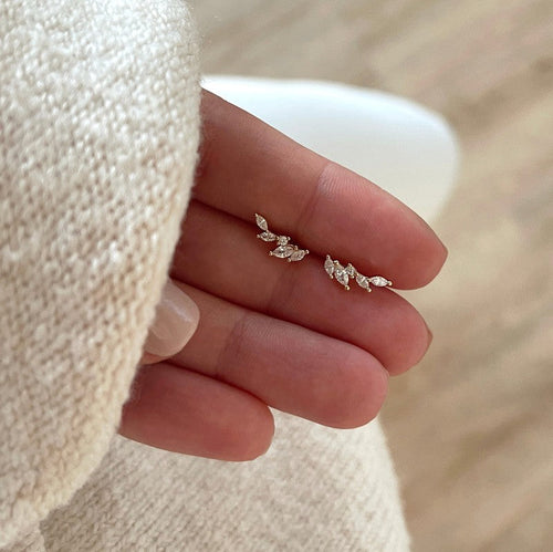 Boucles d'oreilles "Ivy" plaqué or-Boucles d'oreilles-instants-plaisirs-Instants Plaisirs | Bijoux