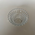 Cuenco De Cristal Tallado Vintage