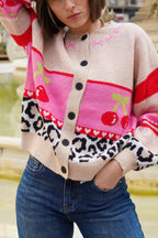 Cherry On The Cake Cardigan Beige