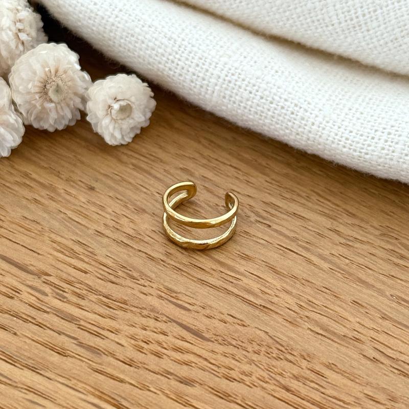 Bague d'oreille "Manoa" acier-Boucles d'oreilles-Instants Plaisirs • Bijoux-Instants Plaisirs | Bijoux