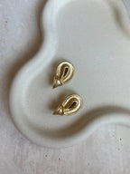 Boucles D’Oreilles Vintage - Noeud Doré