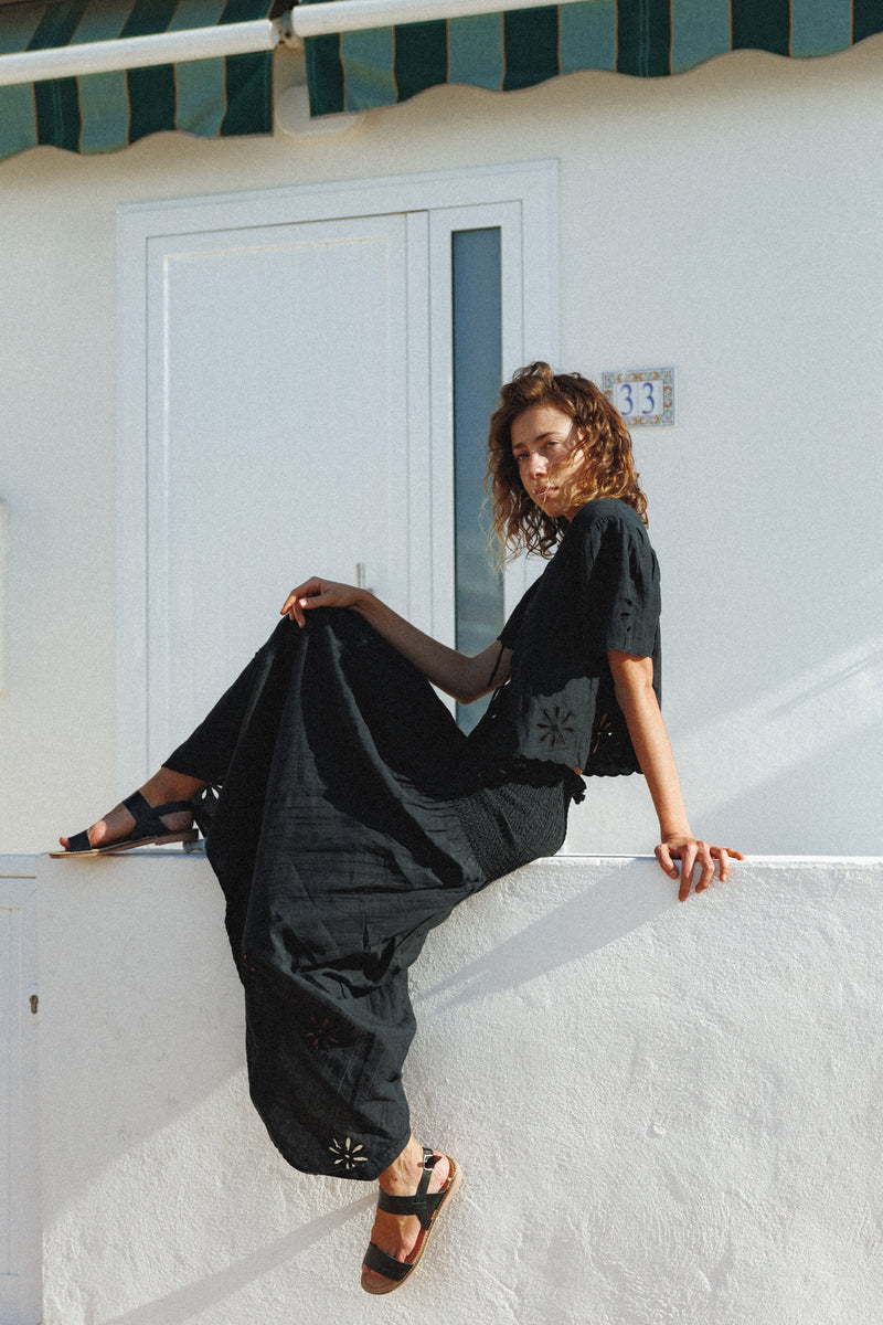 Alma Black Skirt