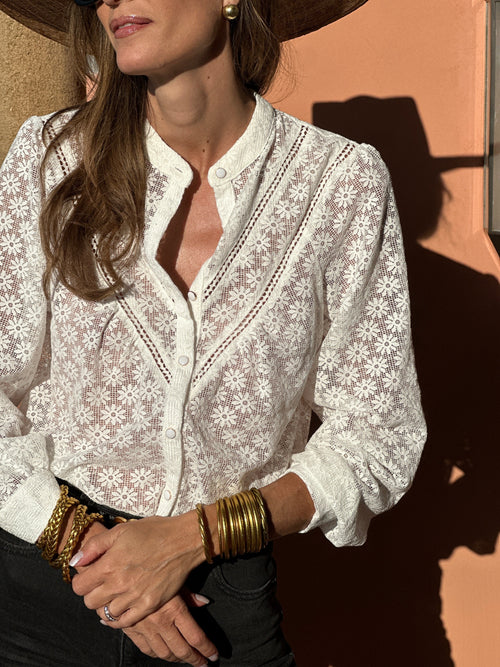 Blouse Gwendoline - Blanc