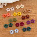 Fleurs "Mini Flora" acétate-Boucles d'oreilles-instants-plaisirs-Blanc-Instants Plaisirs | Bijoux