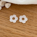 Fleurs "Mini Flora" acétate-Boucles d'oreilles-instants-plaisirs-Blanc-Instants Plaisirs | Bijoux