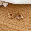 Fleurs "Mini Flora" acétate-Boucles d'oreilles-instants-plaisirs-Caramel-Instants Plaisirs | Bijoux