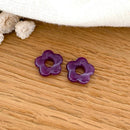 Fleurs "Mini Flora" acétate-Boucles d'oreilles-instants-plaisirs-Violet-Instants Plaisirs | Bijoux