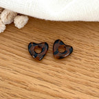 Heart "Lovo" acetate-Earrings-instants-plaisirs-Leopard-Instants Plaisirs | Jewelry