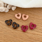Heart "Lovo" acetate-Earrings-instants-plaisirs-Nude-Instants Plaisirs | Jewelry