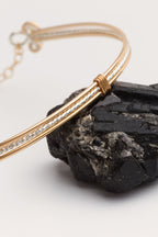 Jonc Diamanté Bicolore