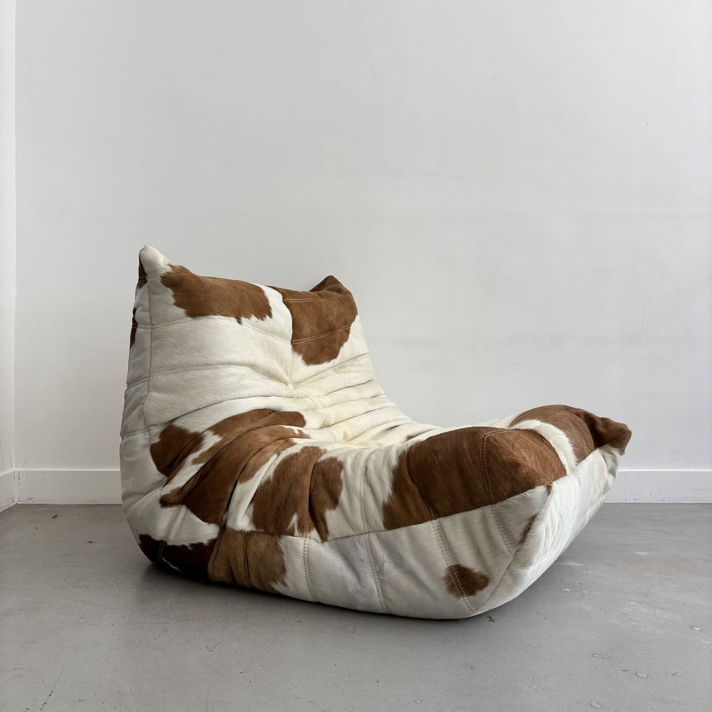 Two-Tone Leather Togo Lounge Chair
