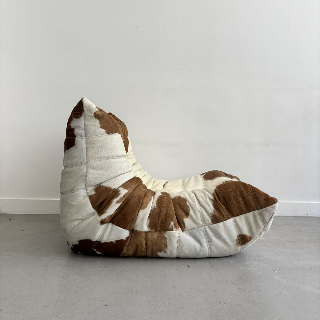 Two-Tone Leather Togo Lounge Chair