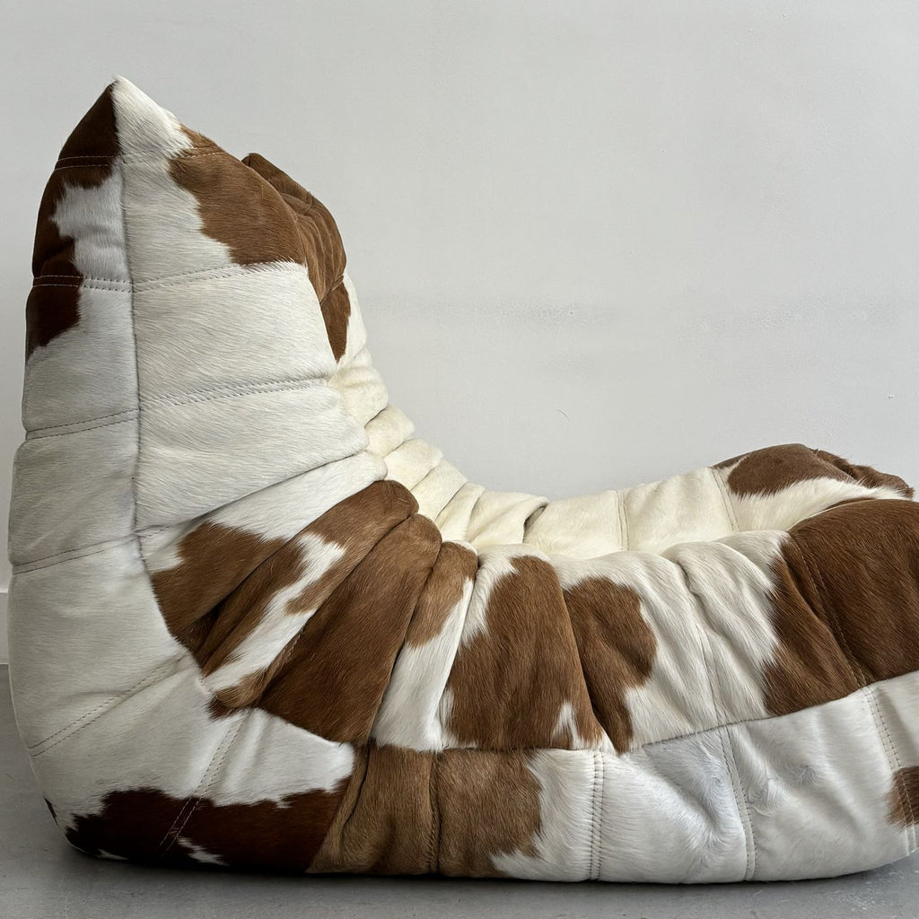 Two-Tone Leather Togo Lounge Chair