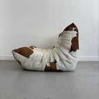 Two-Tone Leather Togo Lounge Chair