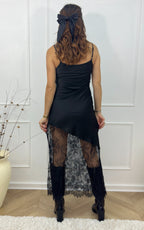Abito In Pizzo Lowan - Nero