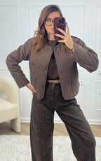 Veste Réversible Thae - Écru Et Chocolat