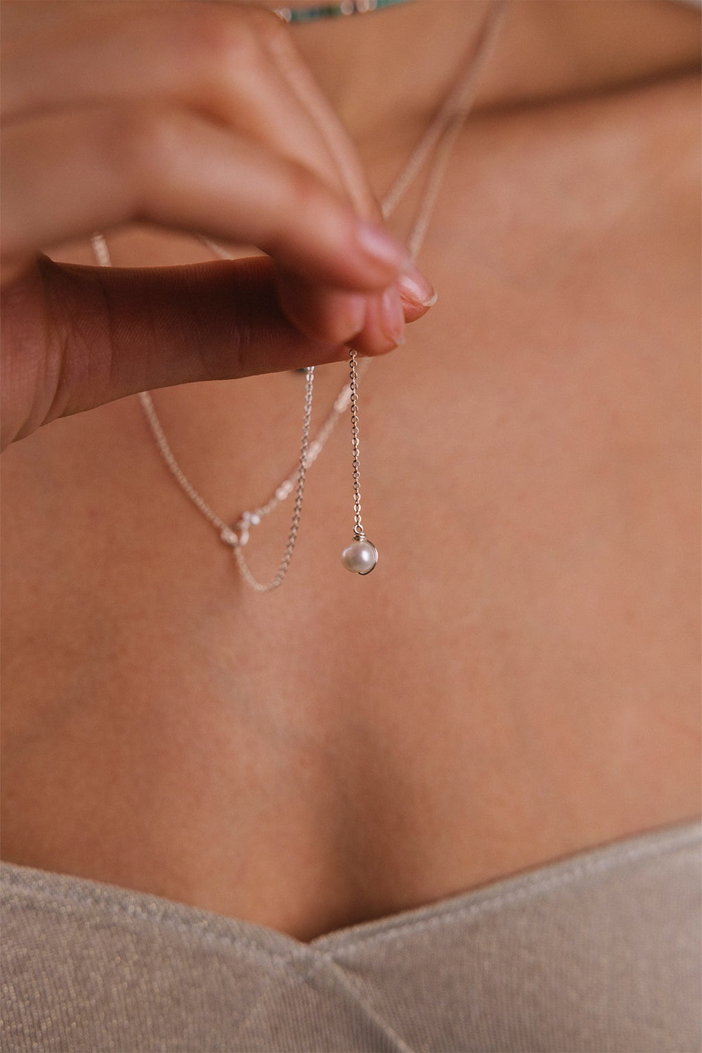 Collier Stella Vice Versa - Perle De Culture - Argent