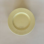 Lote De 9 Platos De Postre Amarillos Vintage