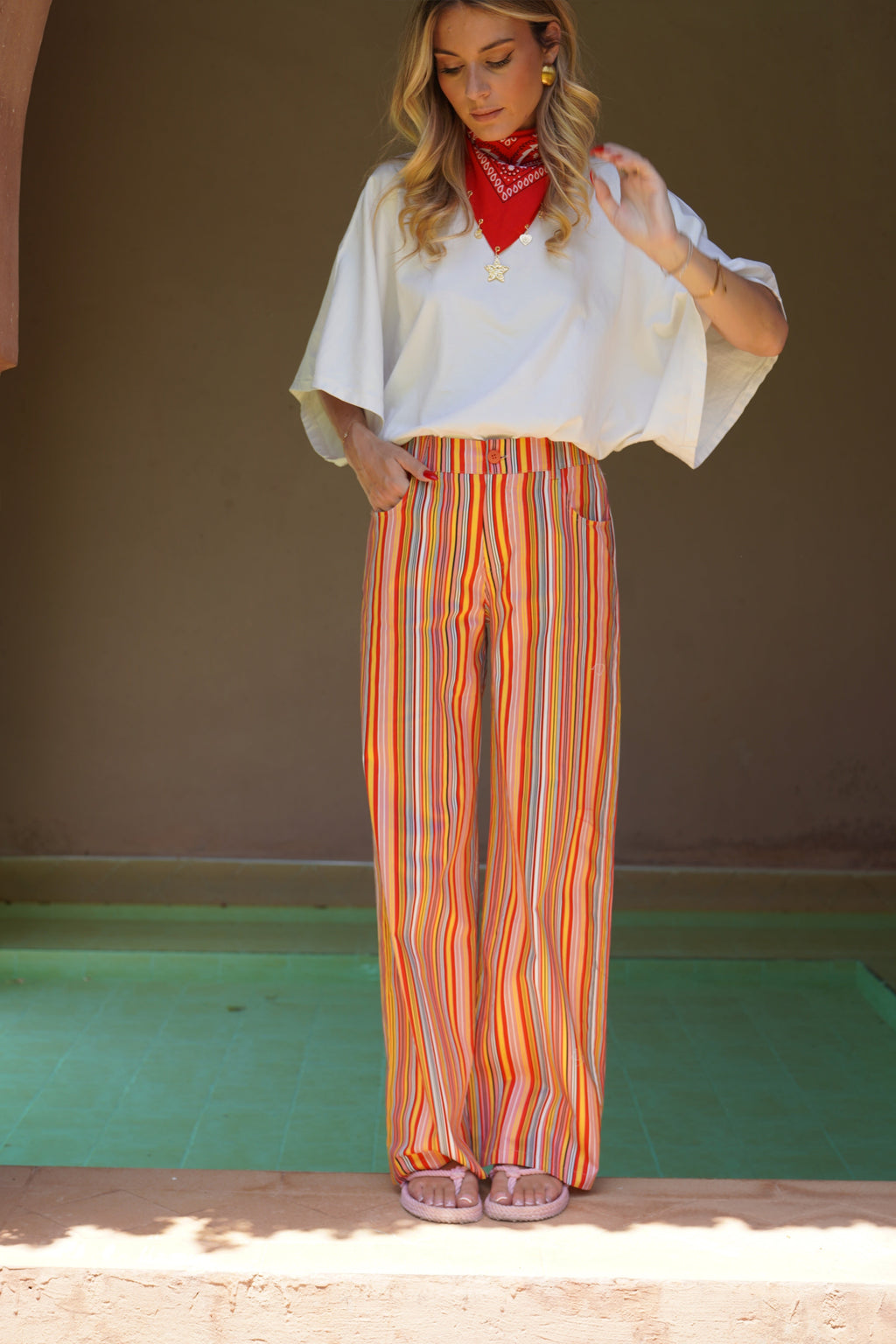 Pantalon Riad Orange