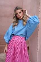 Blouse Sara Lichtblauw