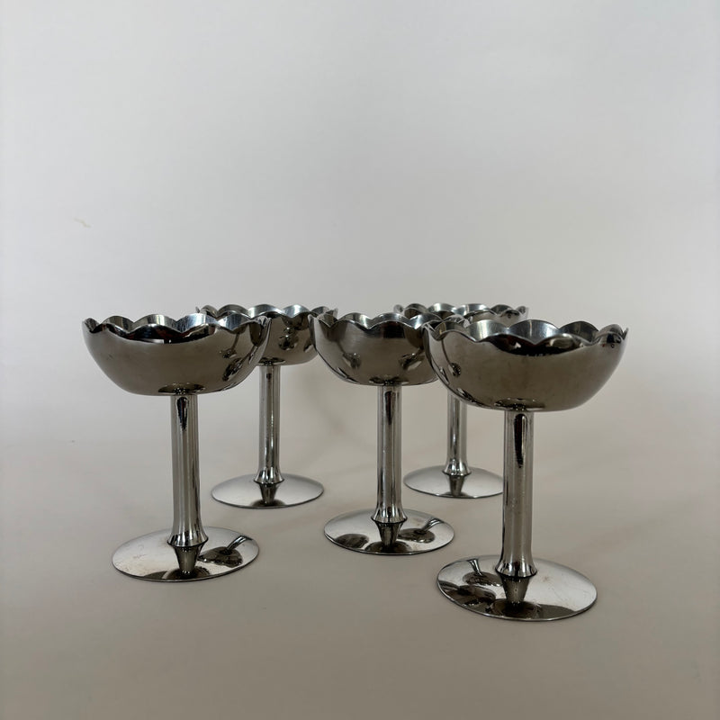 Ensemble De 5 Coupelle Inox Fleur