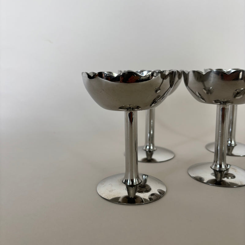 Ensemble De 5 Coupelle Inox Fleur