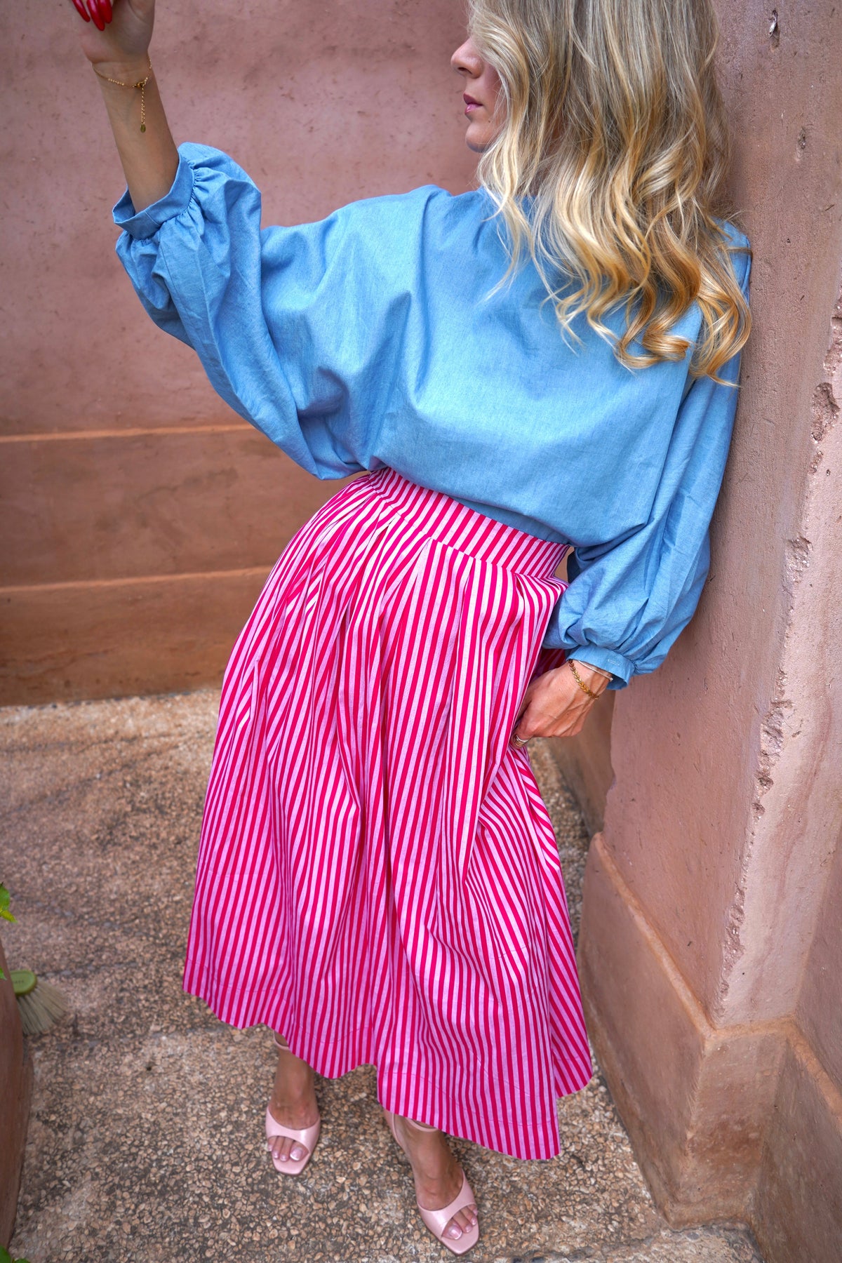Blouse Sara Lichtblauw