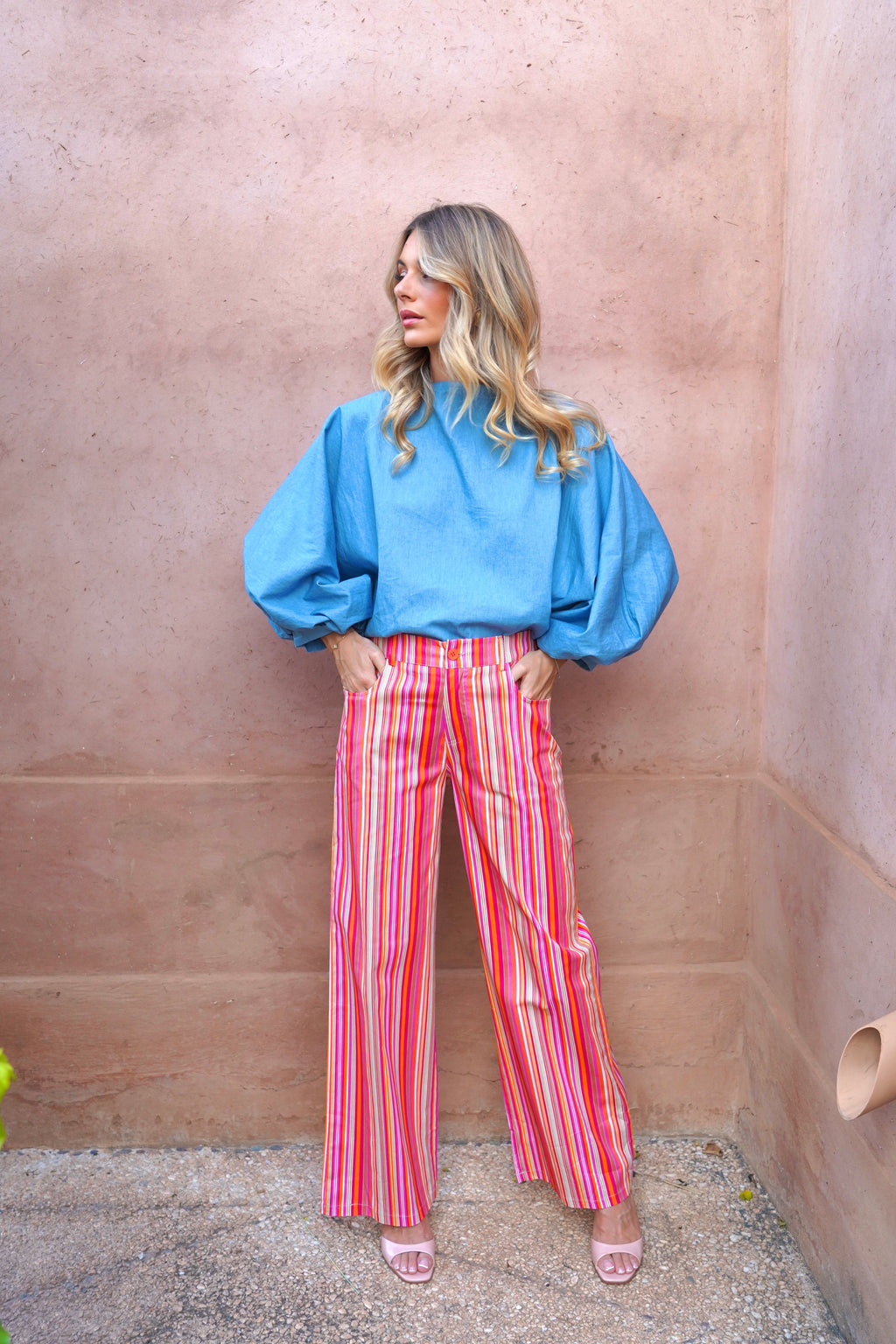 Blouse Sara Lichtblauw