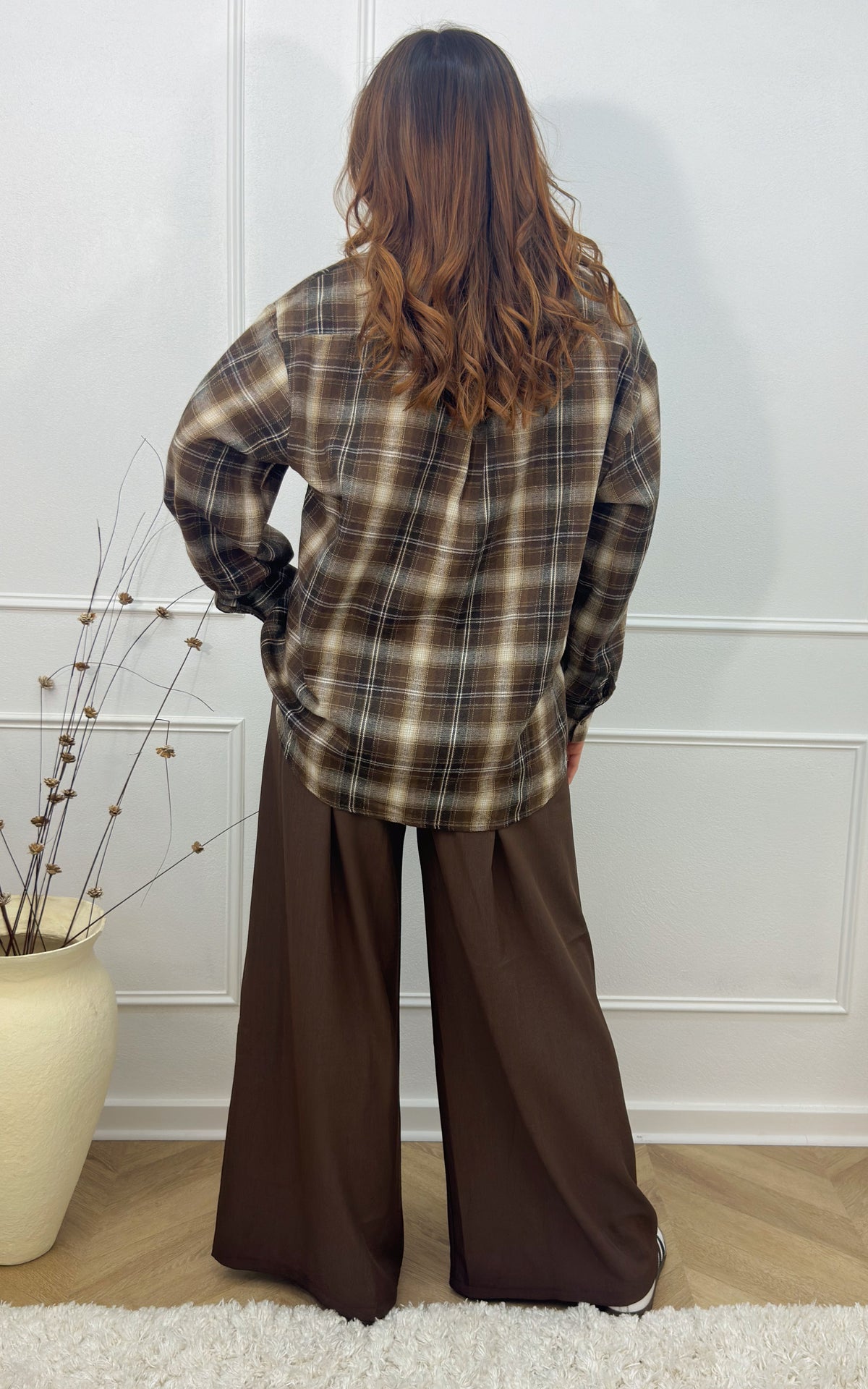 Camicia A Quadri Nayael - Marrone