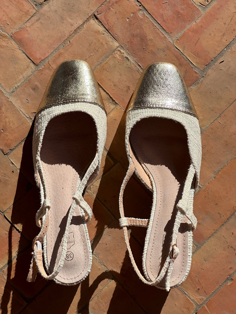Slingback Gaby - Doré