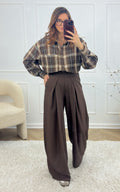 Camicia A Quadri Nayael - Marrone
