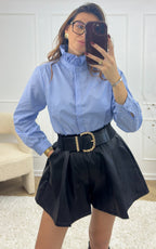Camicia A Righe Iscandre - Blu