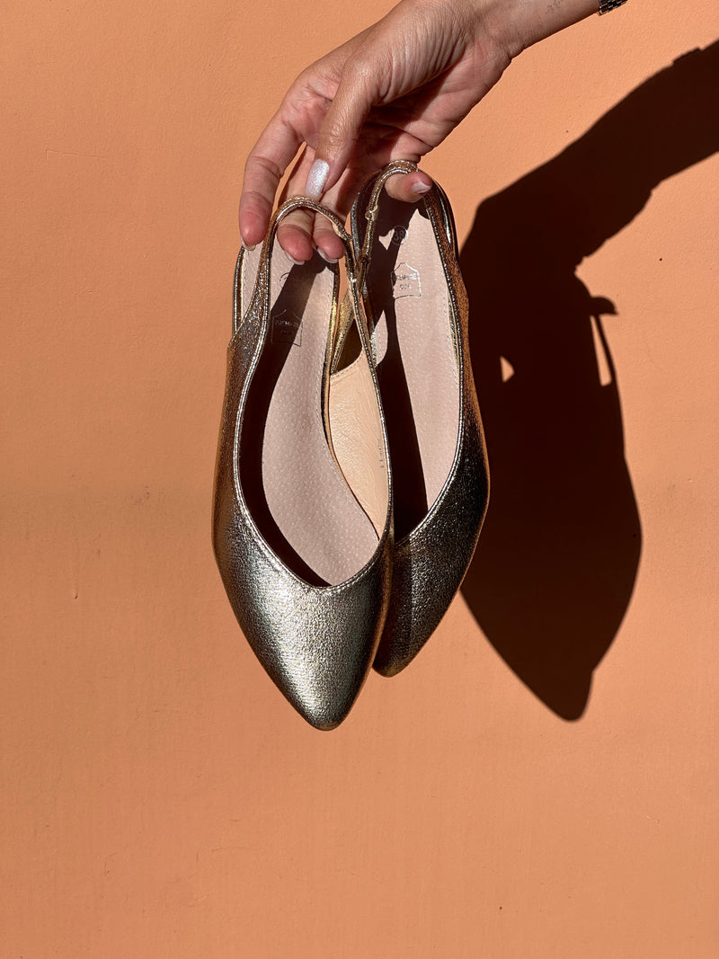 Slingback Charline - Doré