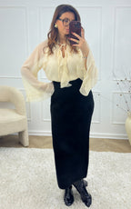 Blusa Strass Aelo - Crudo