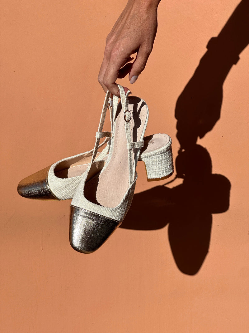 Slingback Gaby - Doré