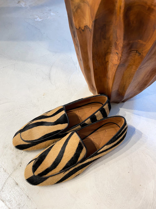 Mocasín Cebra Camel - Lachoix