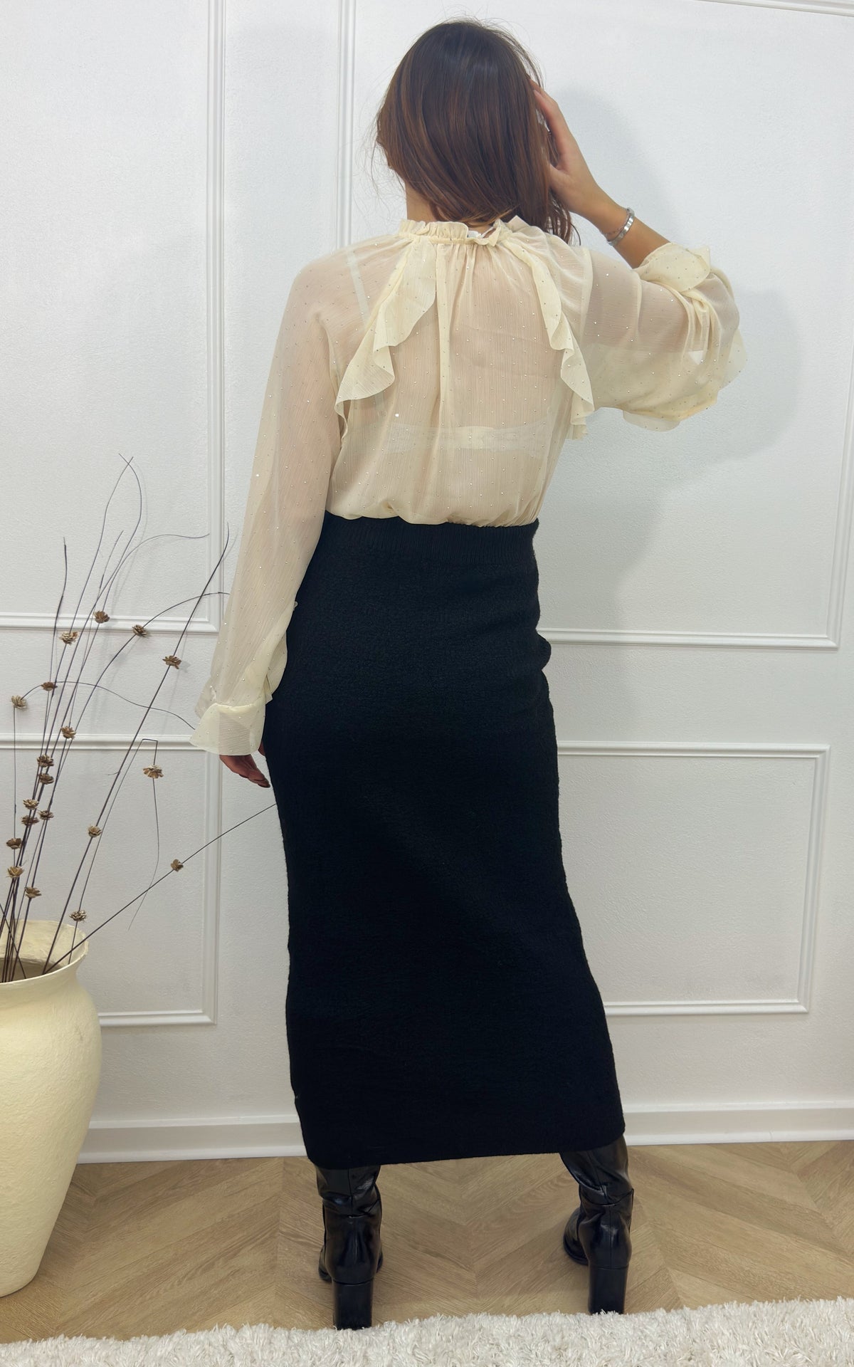 Blusa Strass Aelo - Crudo