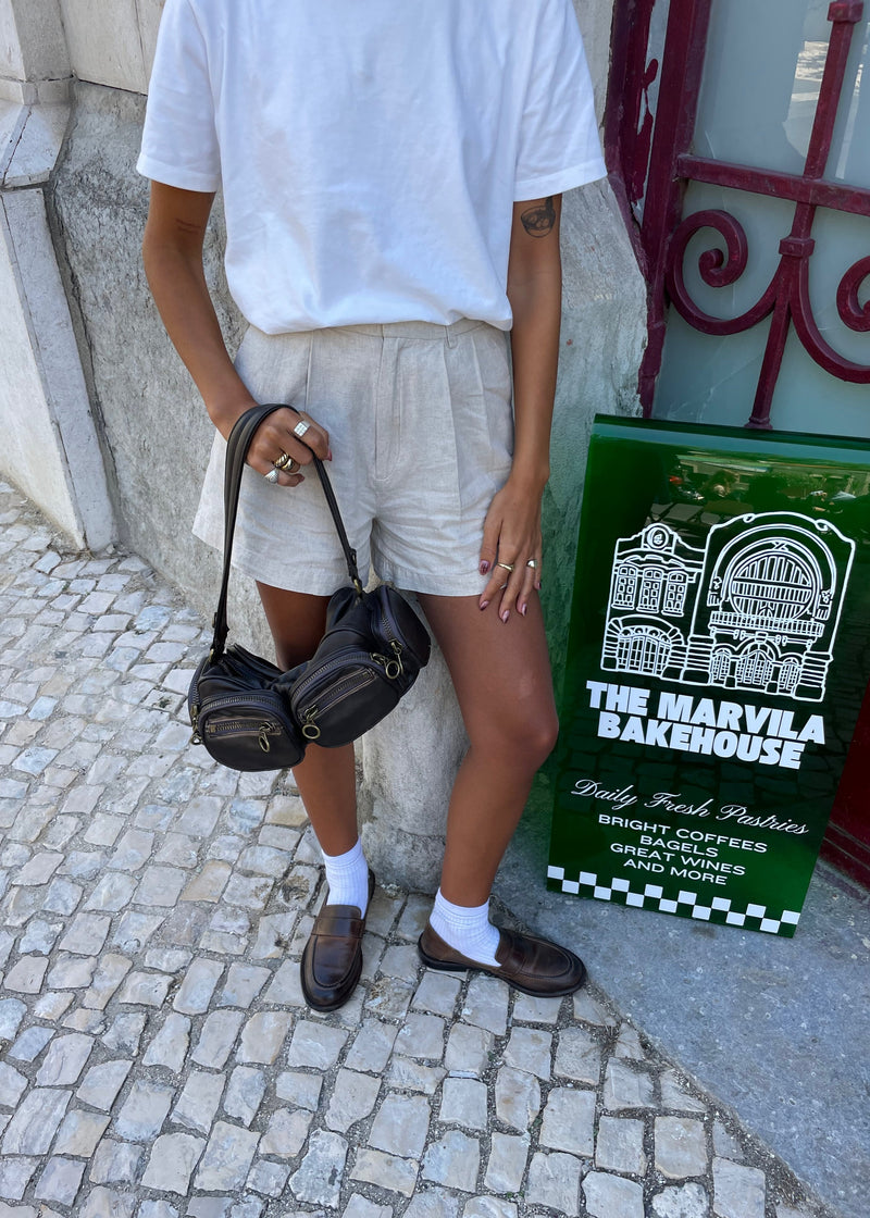 Short Hannah Linen - Beige