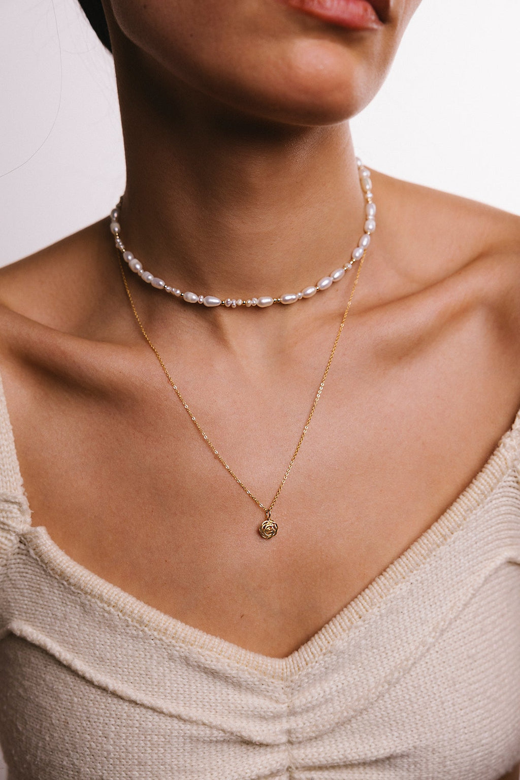 Petit Pendentif Rosa - Or